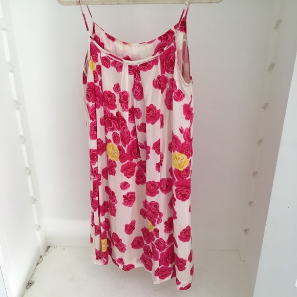 Anthro Floral Silk Dress | 8 - Picture 4 of 5